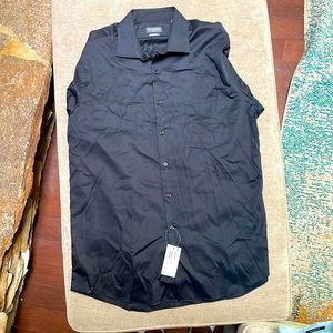 Black-Van Heusen-Dress Shirt-Large